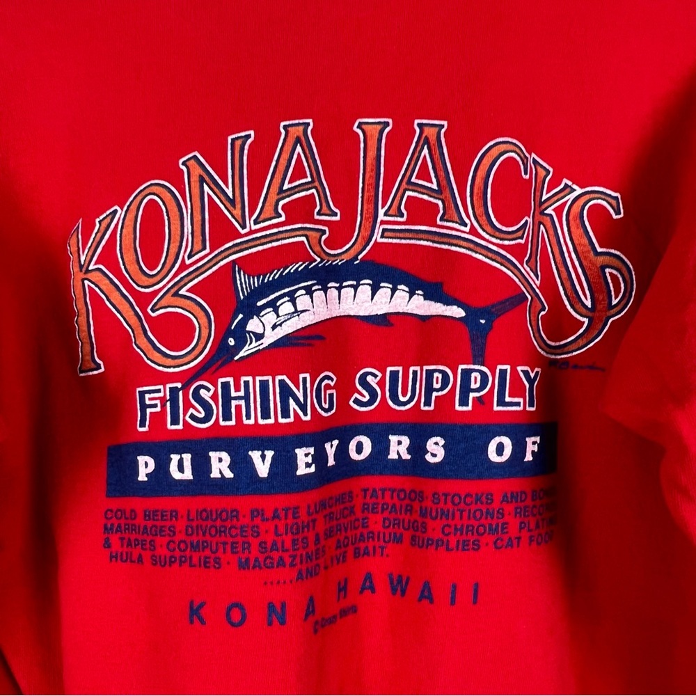 Vintage 1980s Kona Jacks Fish X Crazy Shirt Hawaii Lo… Gem